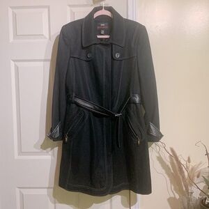 Miss Sixty coat. XL. Black. Zip up coat. Zipper also on pockets.